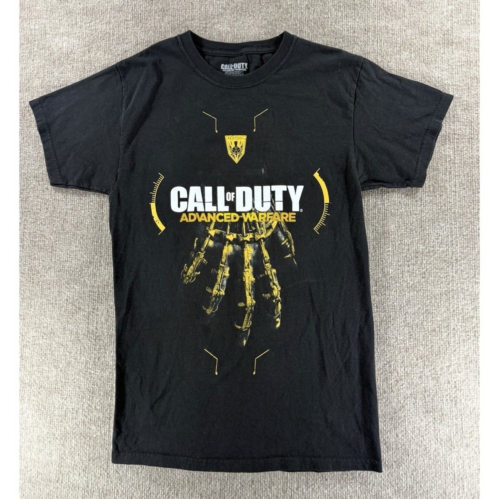 Call of‎ Duty Advanced Warfare T-Shirt Mens Small Black Graphic Gaming Tee